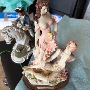 Romantic Figurine - Pink and Cream